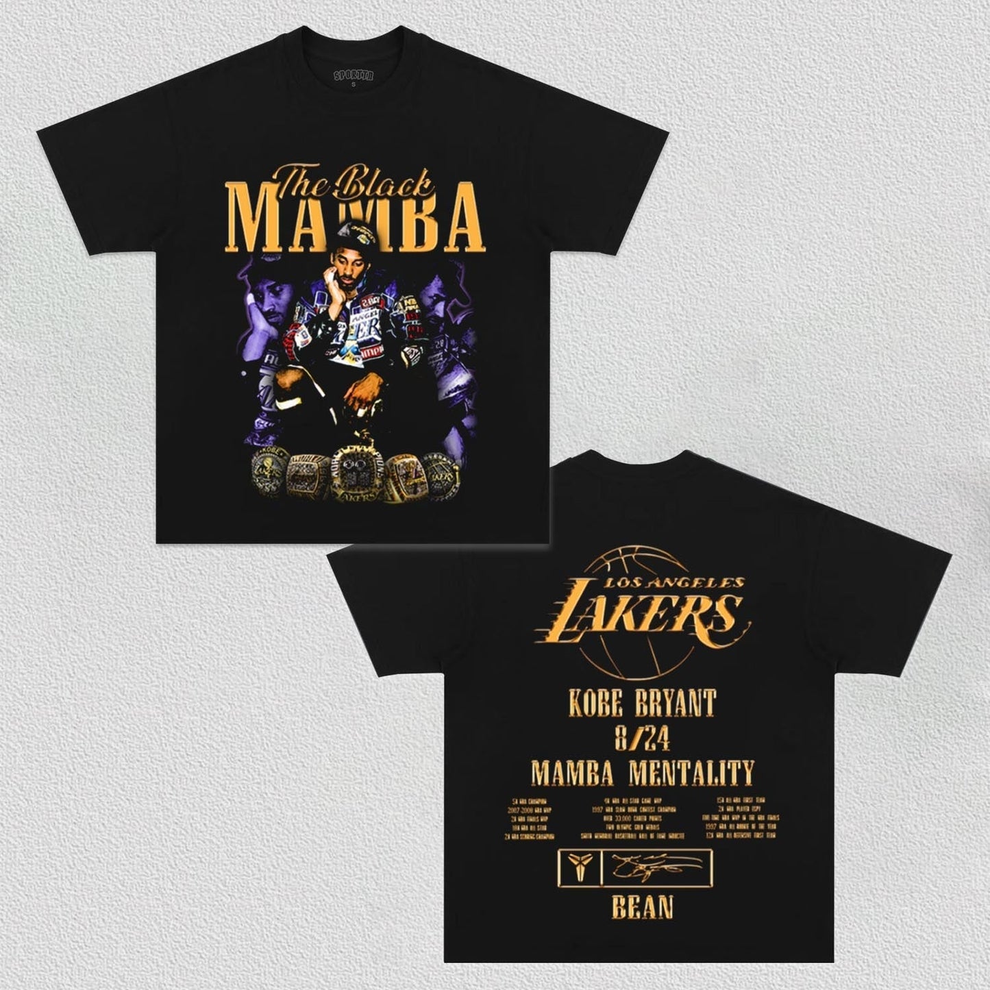 MAMBA MENTALITY-KOBE TEE - clothing by TeeHivey.com (Image 1)