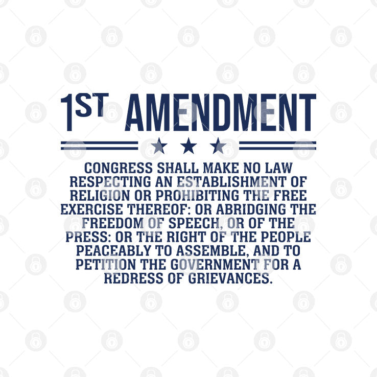 1st Amendment US Constitution Patriot T Shirt