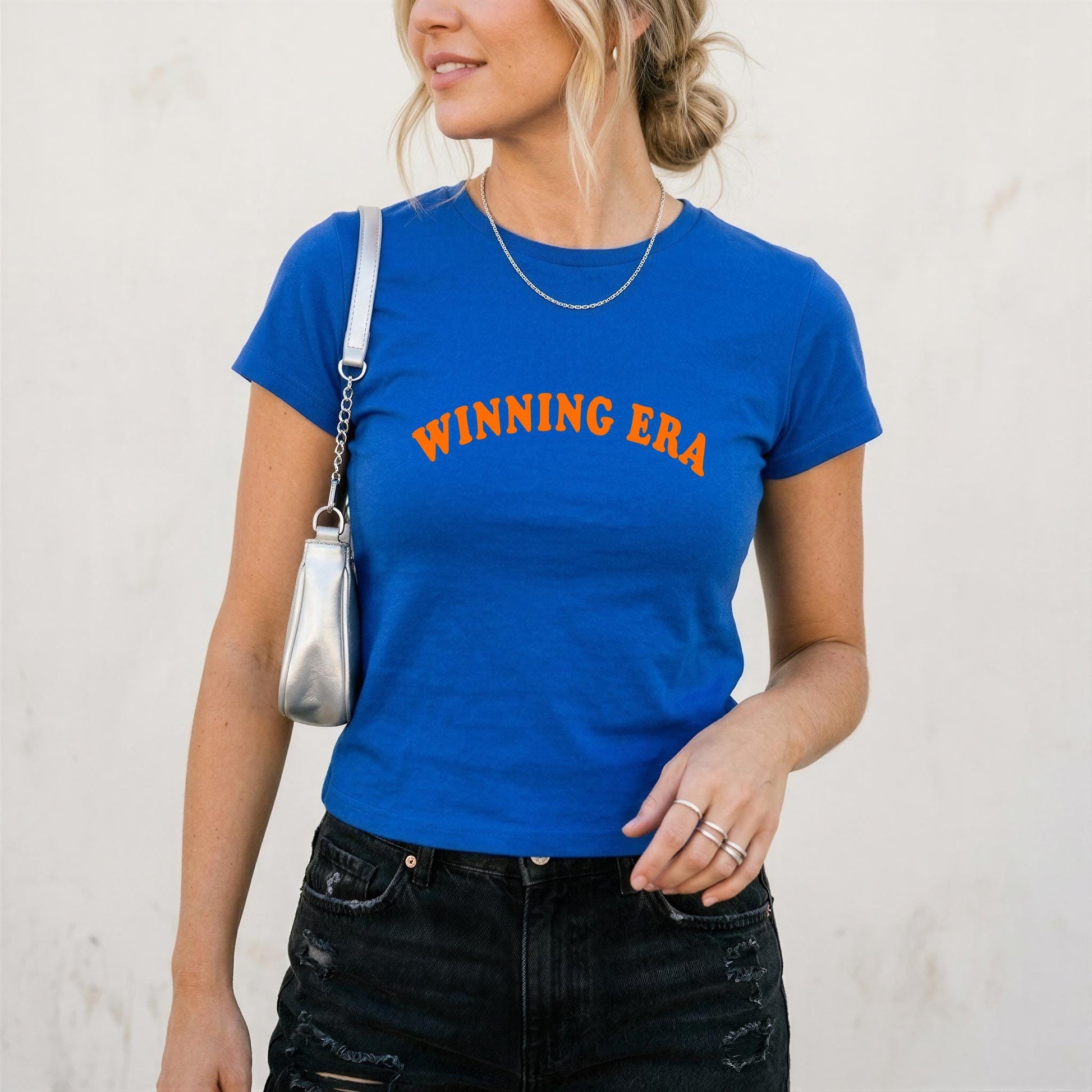 Winning Era Baby Tee Taylor Haim Stevie Knicks Vintage Basketball Tee Retro Nyc (3)
