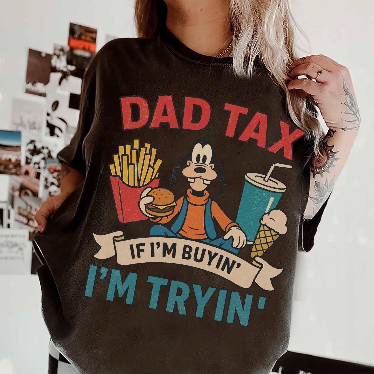 Disney Dad Comfort Colors Goofy Movie Dad Father'S Day Tee Him Daddy Disney Family Trip (3)