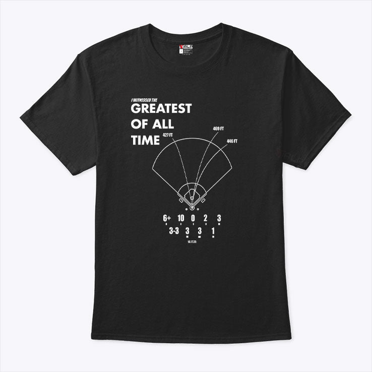 The GOAT Performance LA Baseball I Witnessed The Greatest Of All Time T Shirt