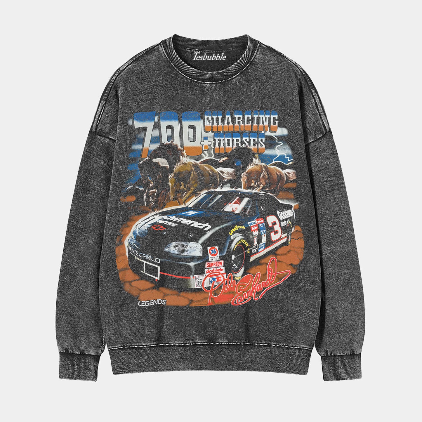 DALE EARNHARDT 700+ CHARGING HORSES TEE - clothing by TeeHivey.com (Image 5)