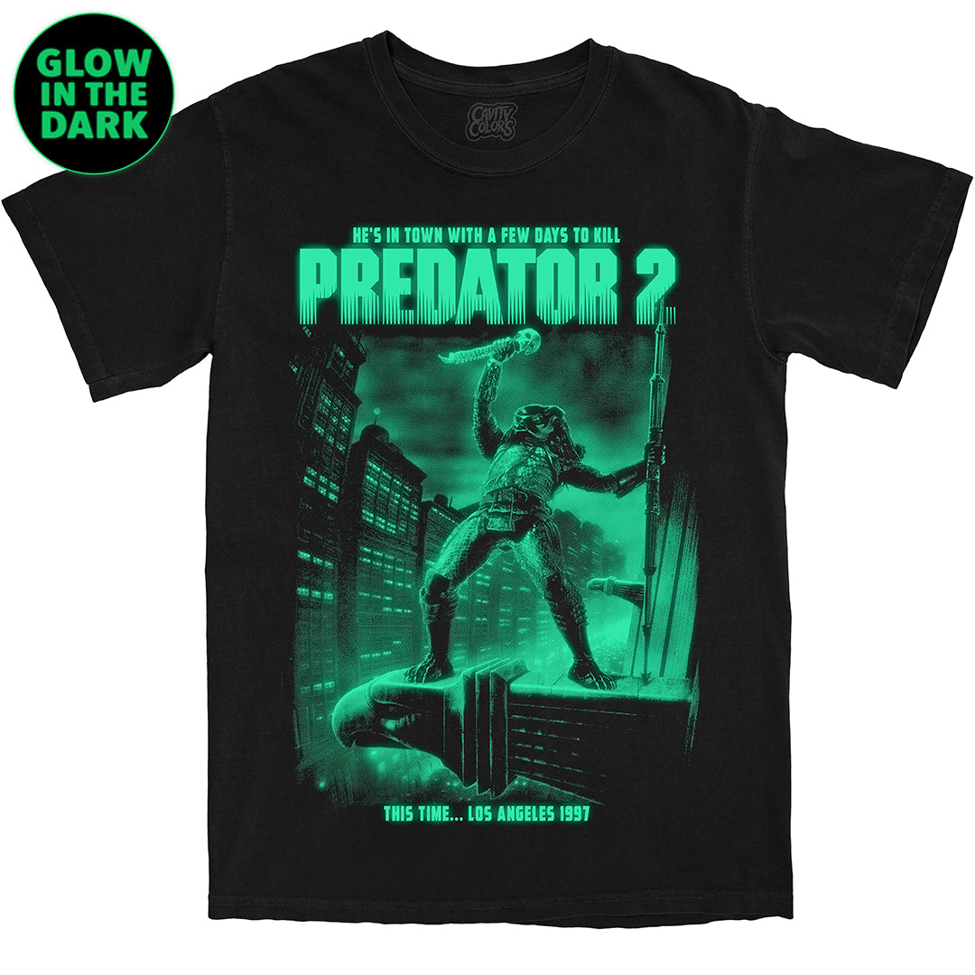 PREDATOR 2 - T-SHIRT - GLOW IN THE DARK (COMFORT COLORS)