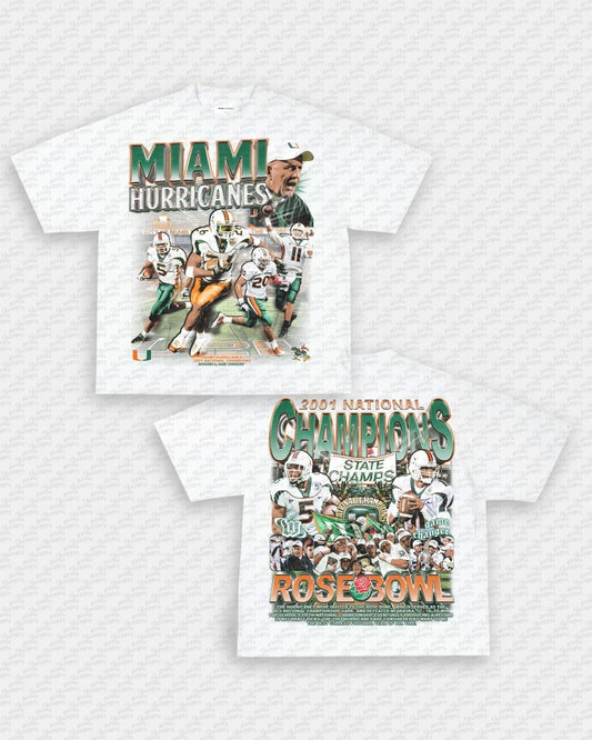 2001 NATIONAL CHAMPS - MIAMI TEE - [DS]