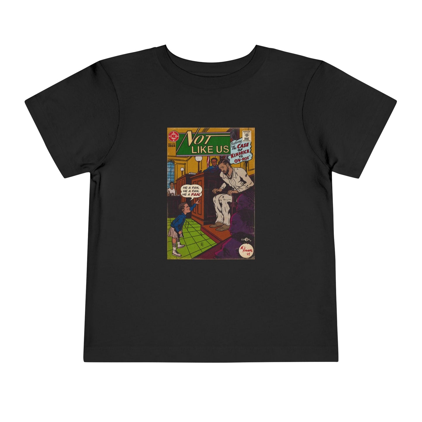 Not Like Us - Toddler Short Sleeve Tee - clothing by TeeHivey.com (Image 4)