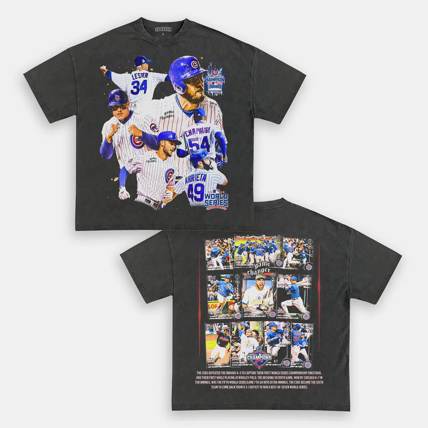2016 WORLD SERIES CHAMPS - CUBS TEE - [DS] Style001