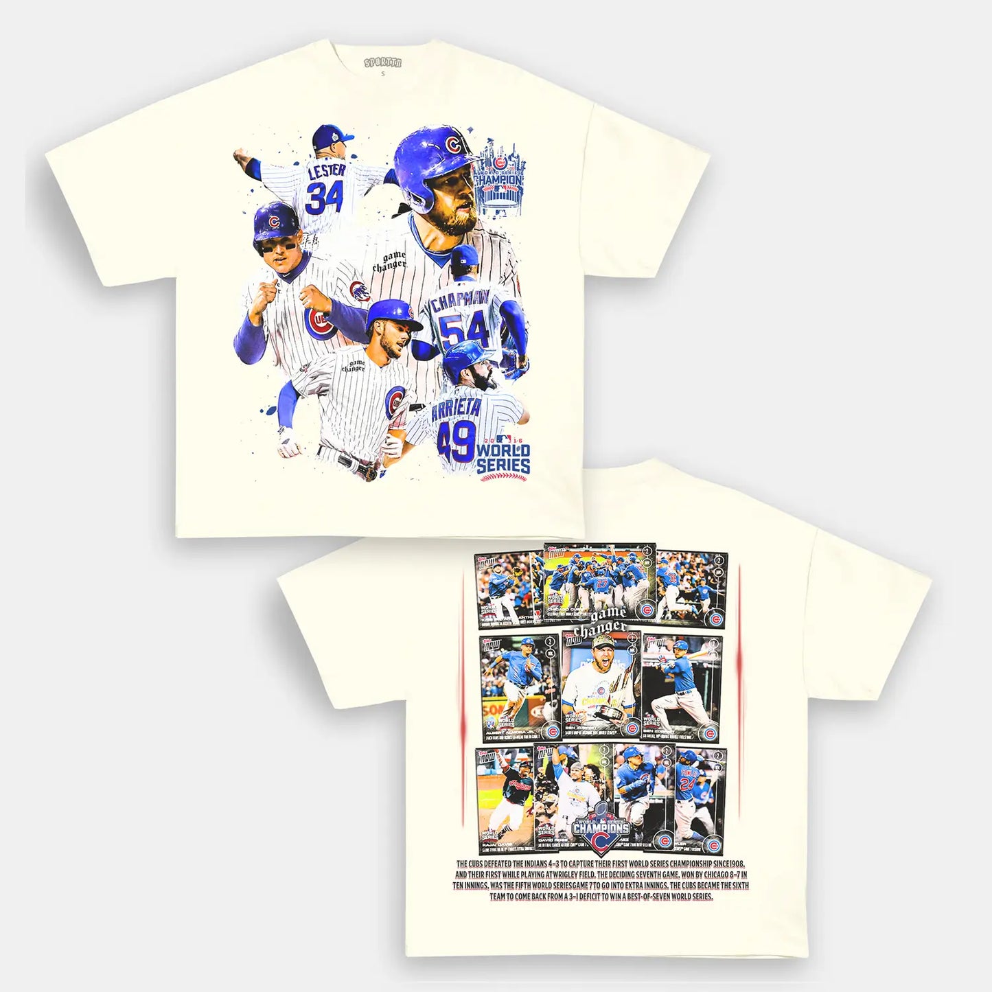 2016 WORLD SERIES CHAMPS - CUBS TEE - [DS] Style001