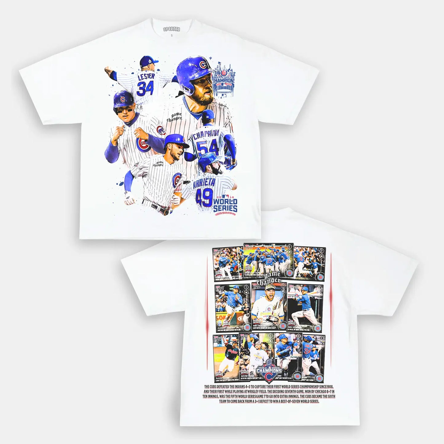 2016 WORLD SERIES CHAMPS - CUBS TEE - [DS] Style001