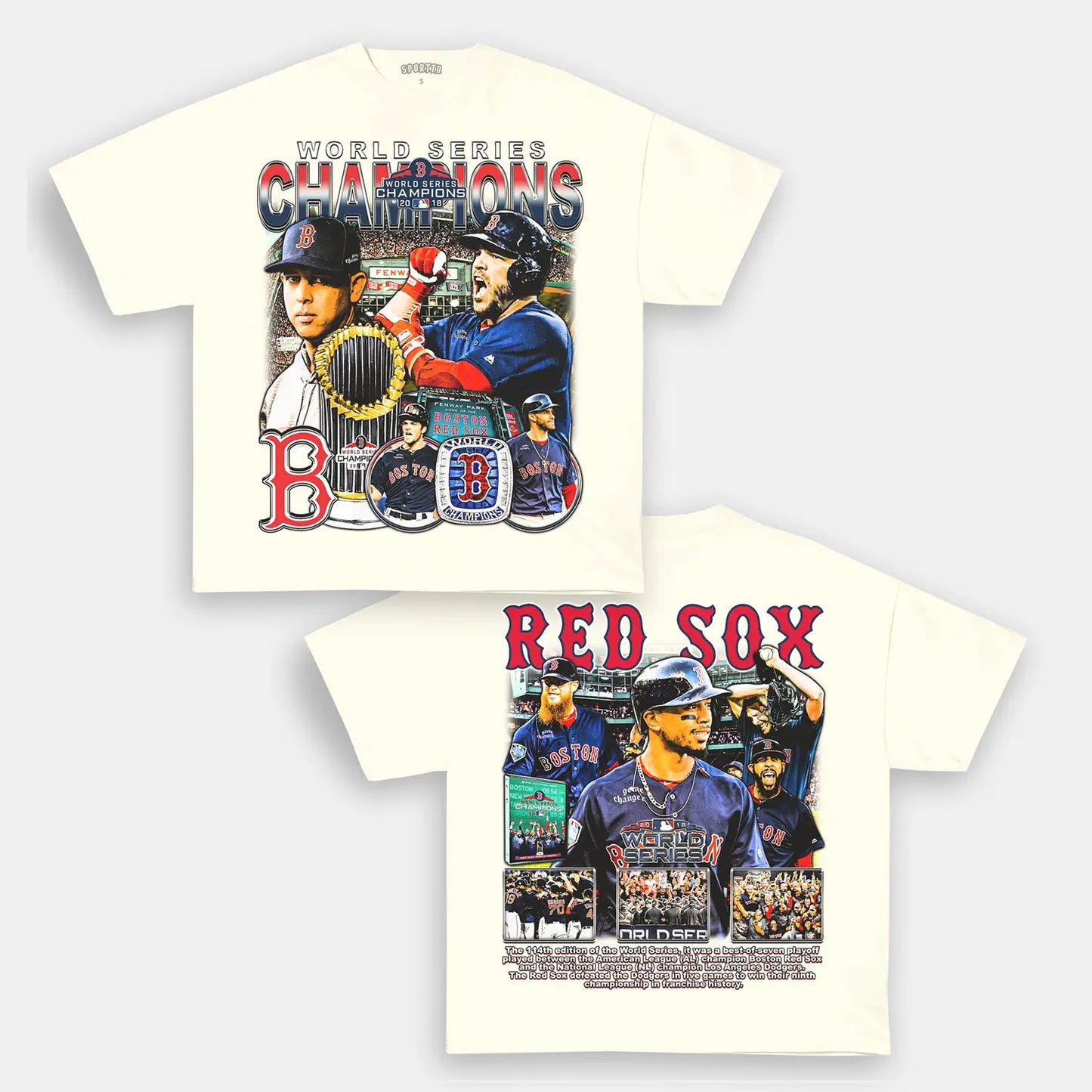 2018 WORLD SERIES CHAMPS - RED SOX TEE - [DS] Style001