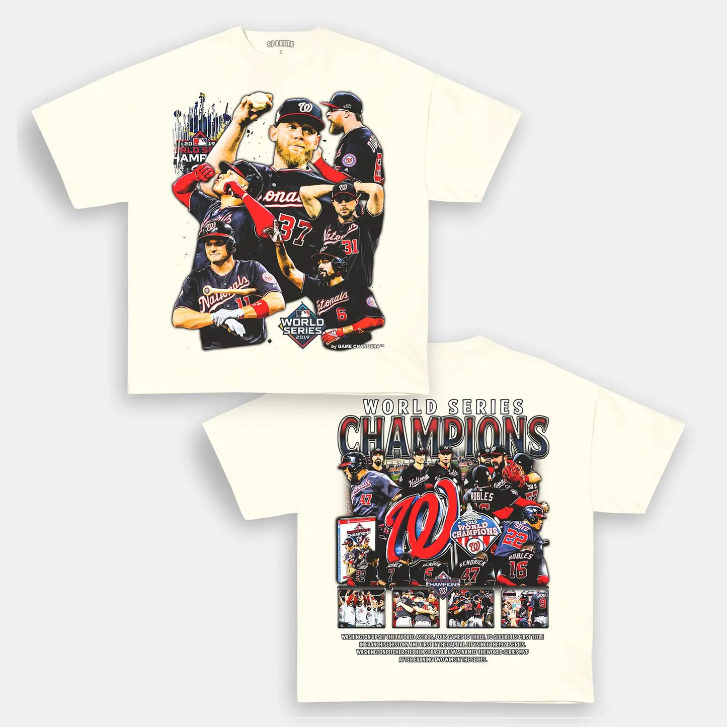 2019 WORLD SERIES CHAMPS - NATIONALS TEE - [DS] Style001