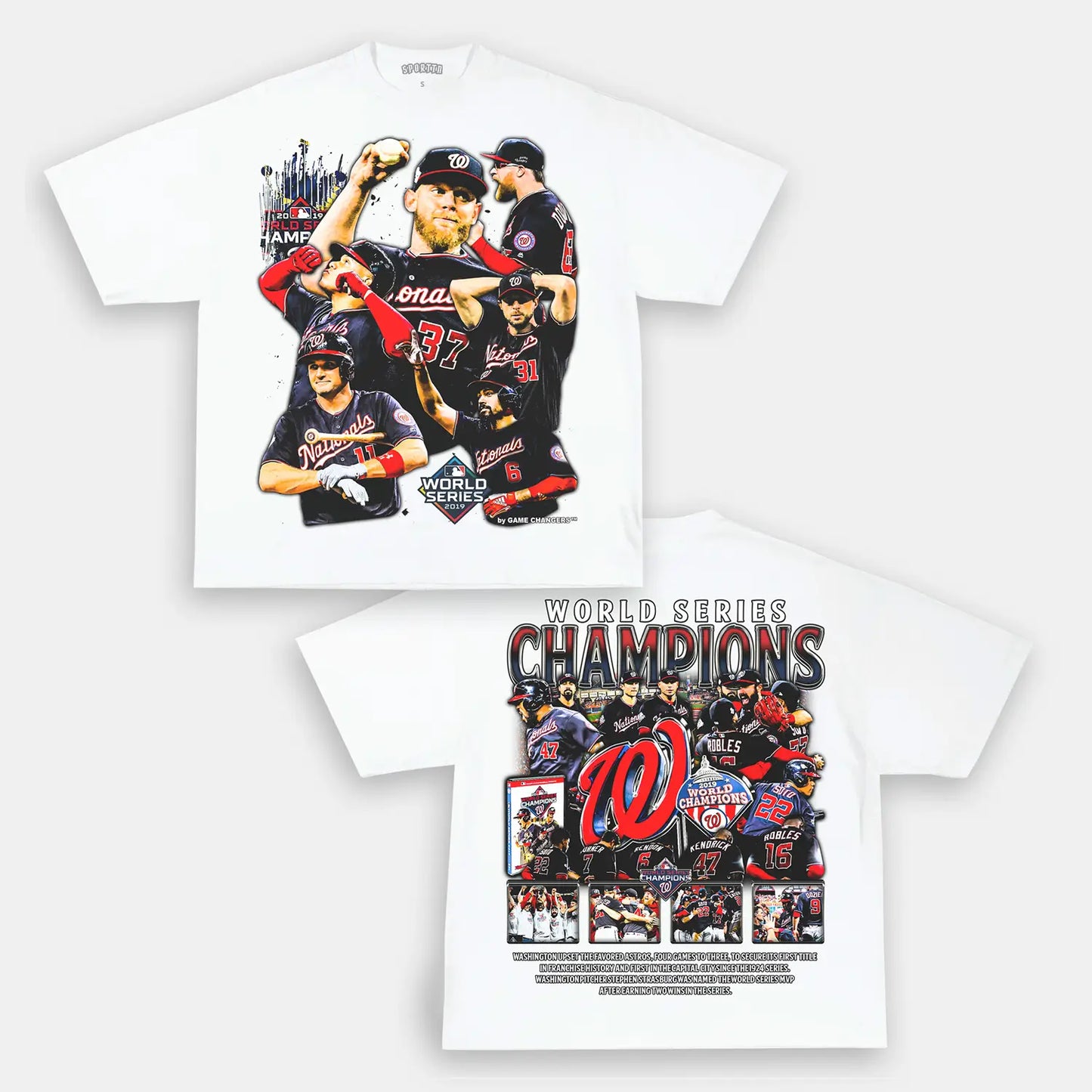 2019 WORLD SERIES CHAMPS - NATIONALS TEE - [DS] Style001