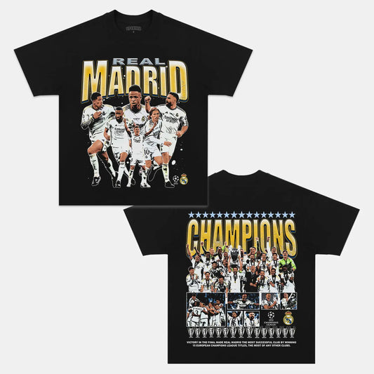 2024 UCL CHAMPS - REAL MADRID TEE Style001
