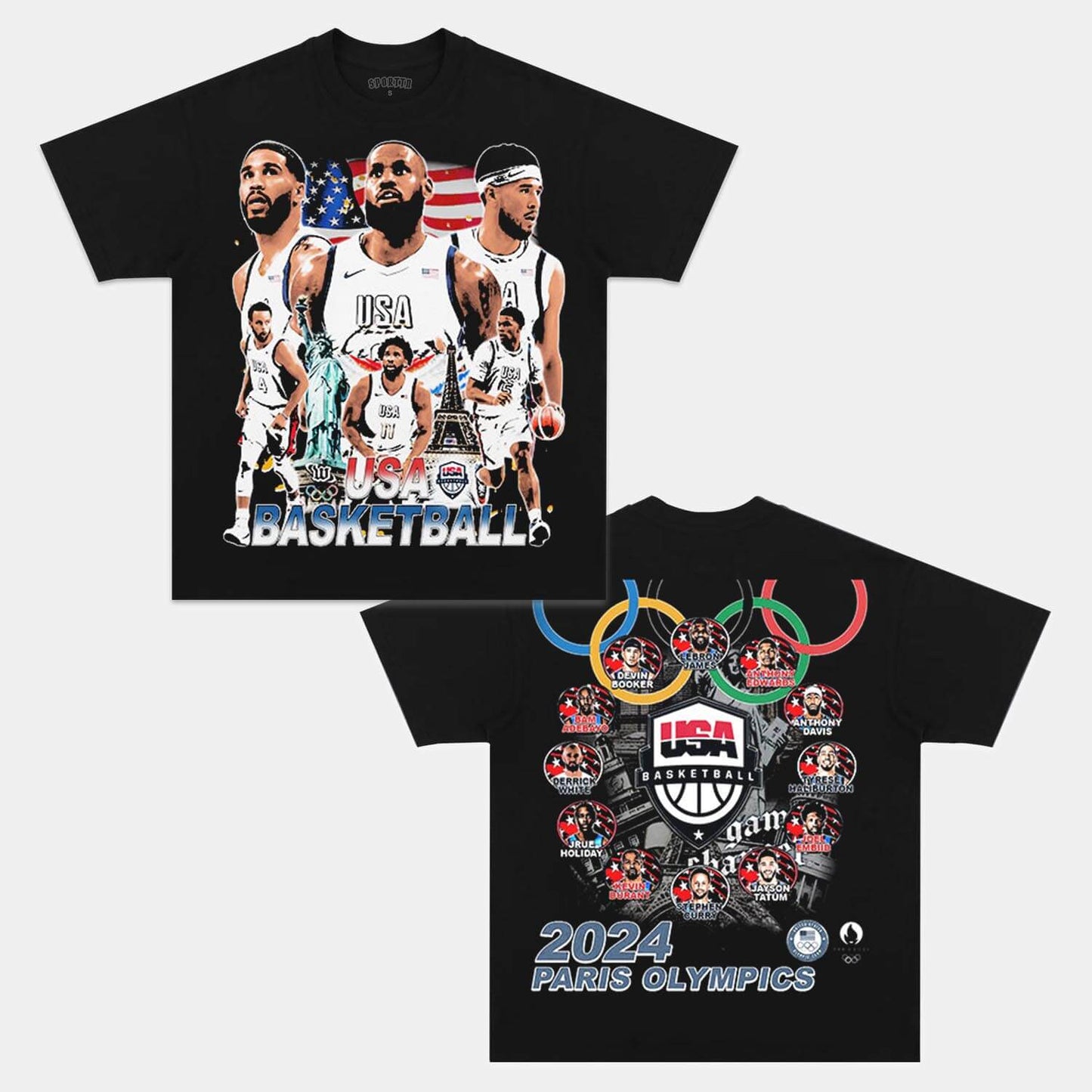 2024 USA TEAM VINTAGE TEE Style001