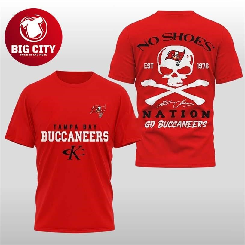 2025 Buccaneers Kenny Chesney No Shoes Nation Two Sided Shirt