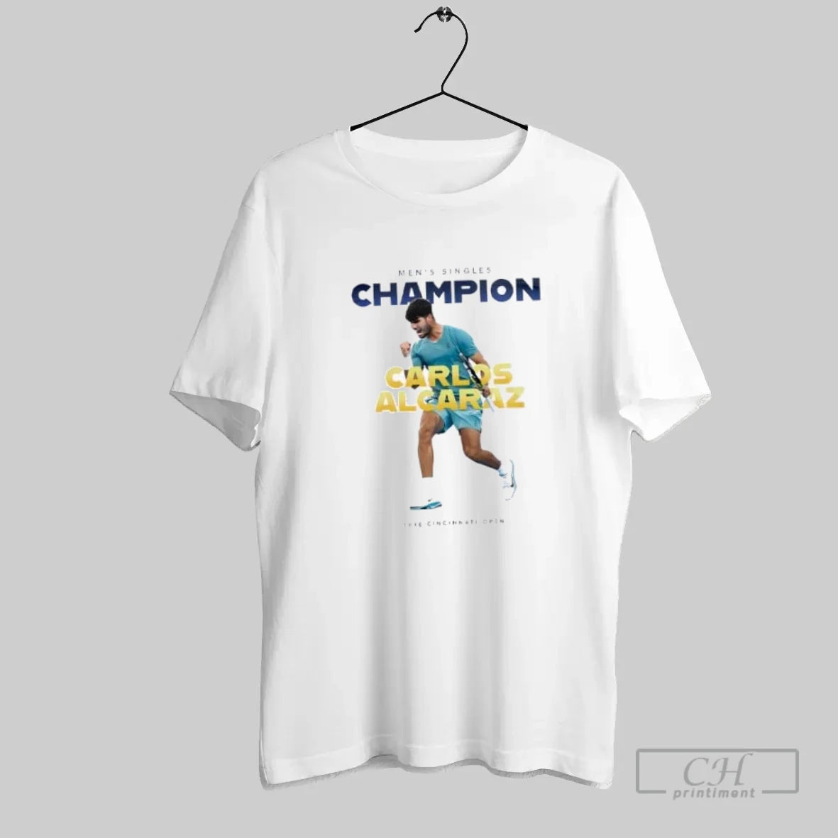 2025 Carlos Alcaraz Champion Cincinnati Open 2 Sided - clothing by TeeHivey.com