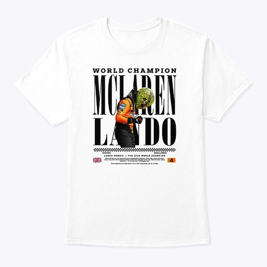 2025 World Champion Lando Norris McLaren T Shirt