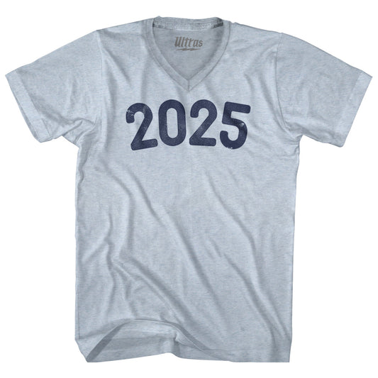 2025 Year Celebration Adult Tri-Blend V-neck T-shirt Style004