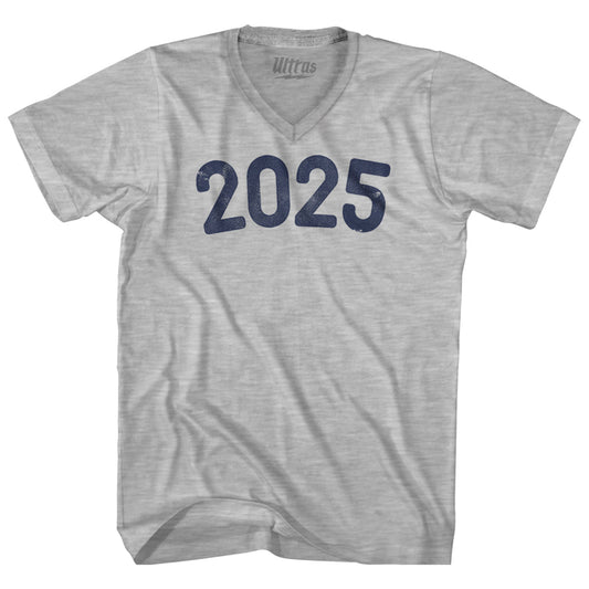 2025 Year Celebration Adult Cotton V-neck T-shirt