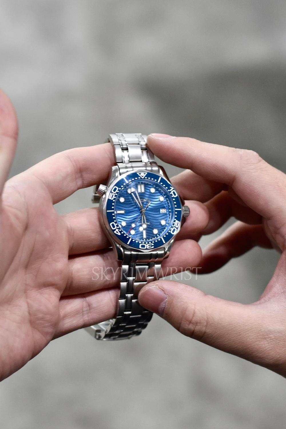 Mod Seamaster Silver Blue