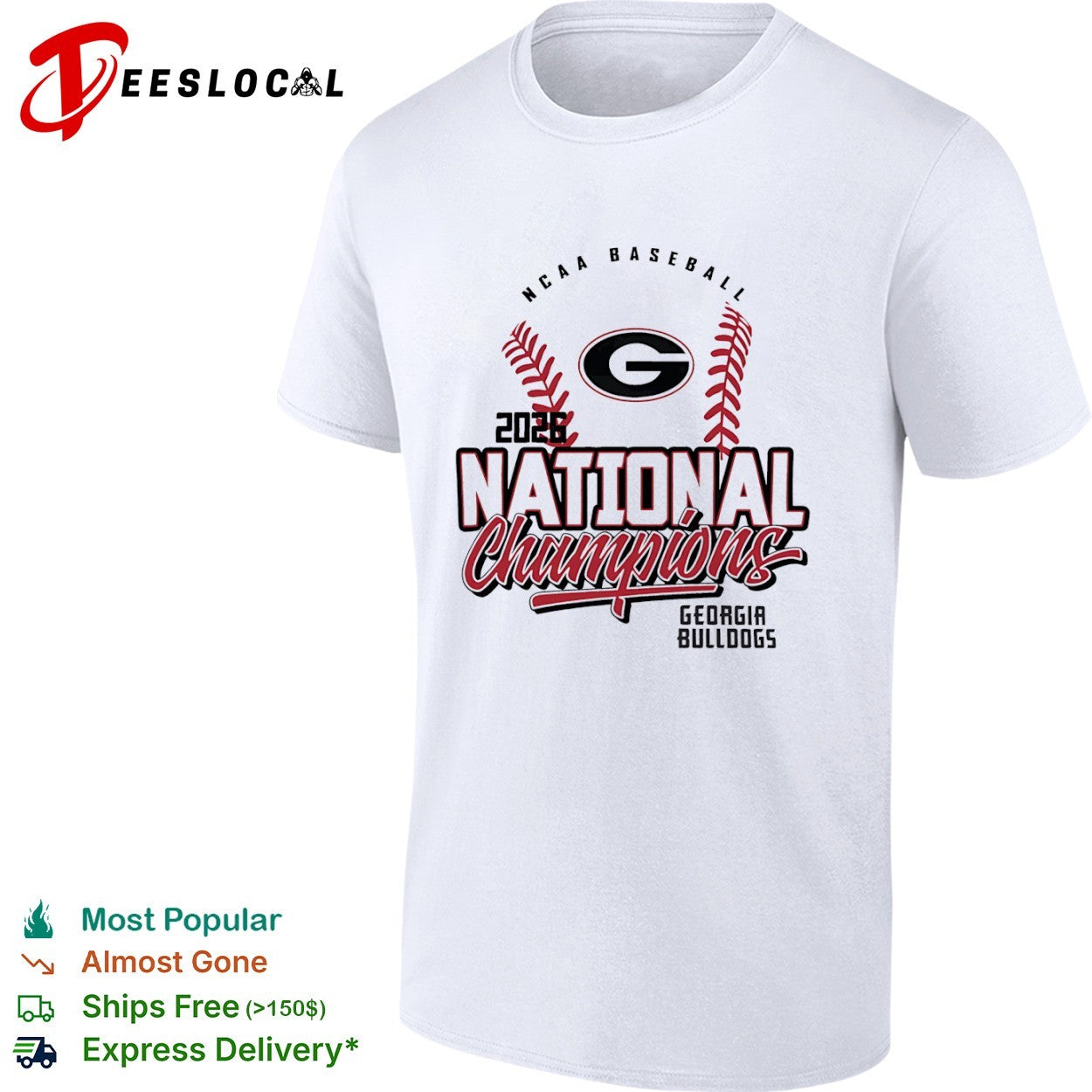 2026 Georgia Bulldogs NCAA Baseball National Champions Georgia Bulldogs shirt