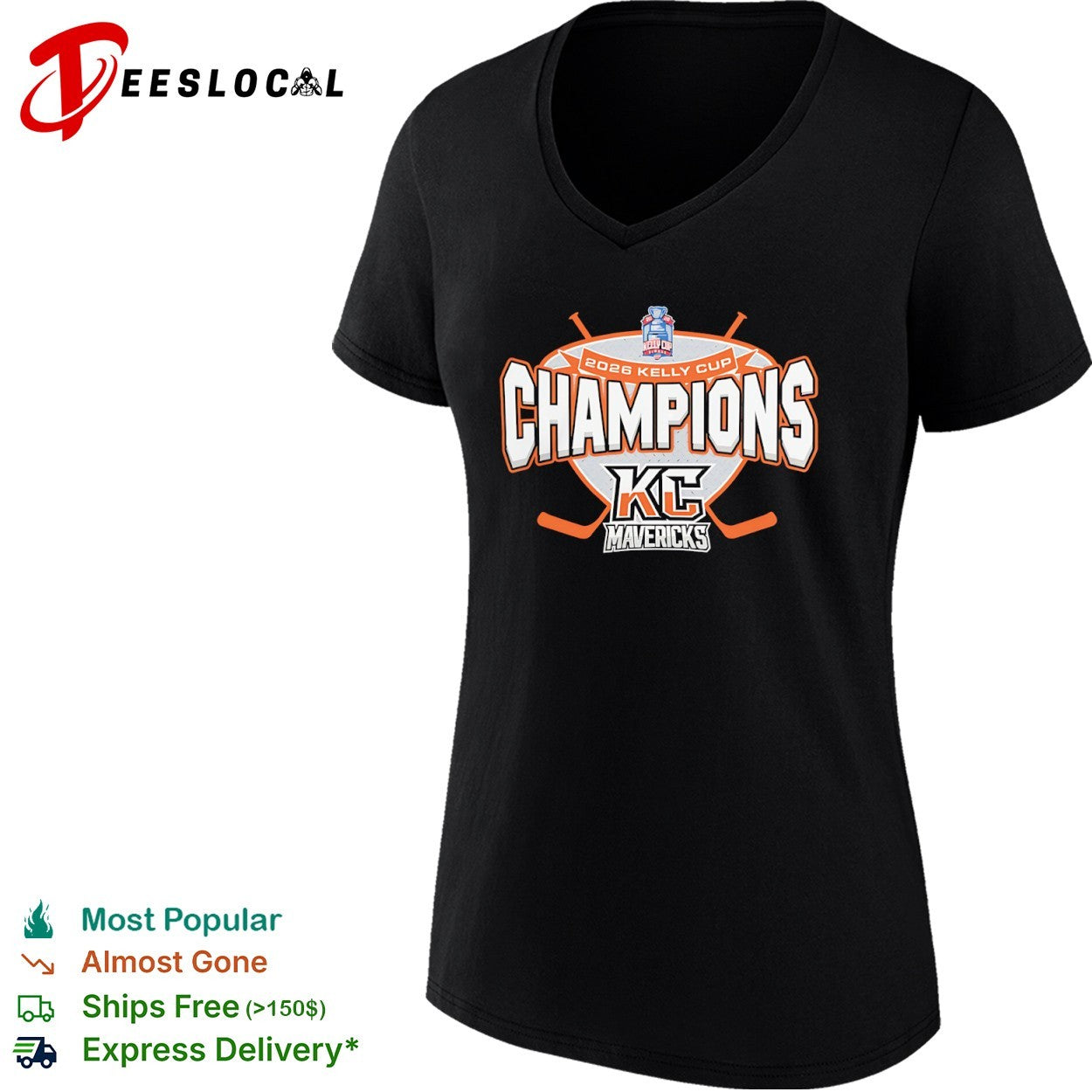 2026 Kelly Cup Champions Kansas City Mavericks KC Mavericks ECHL Hockey shirt