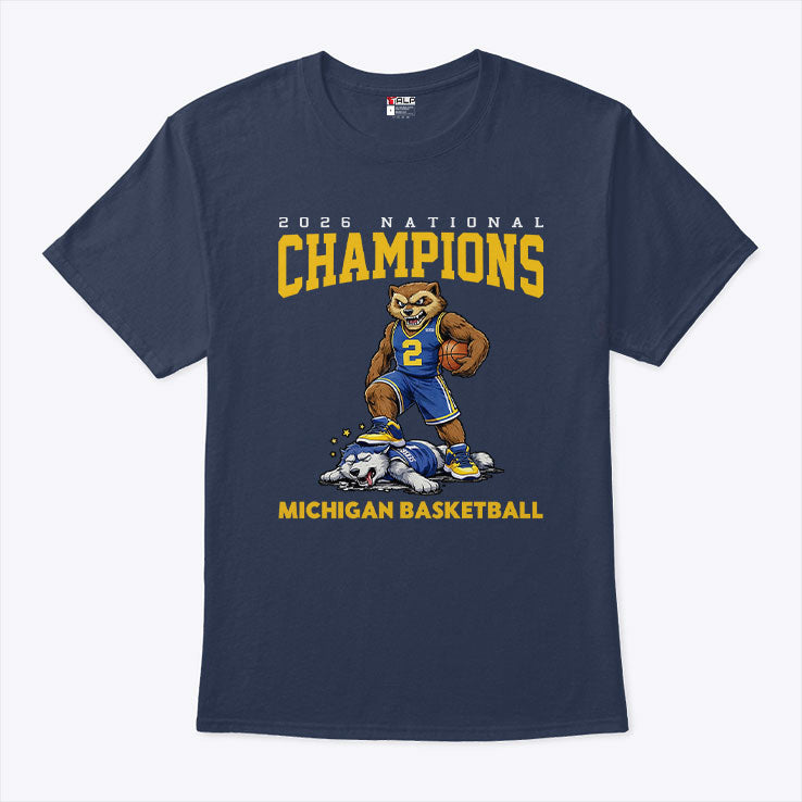2026 Michigan Basketball Champions T Shirt