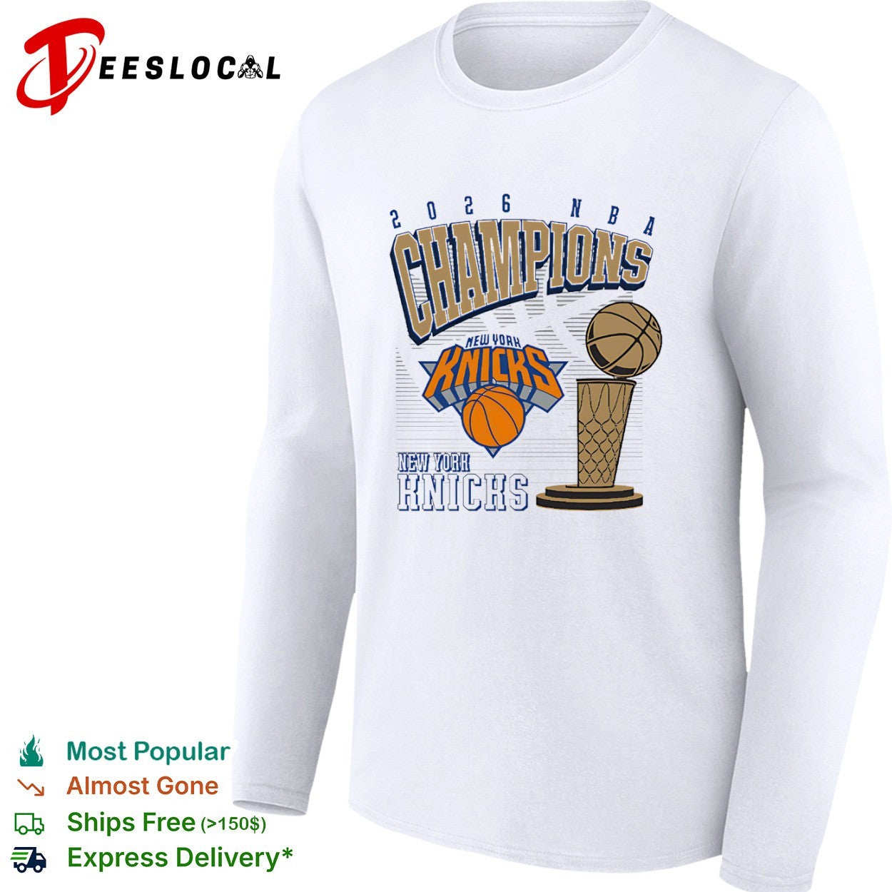 2026 NBA Champions New York Knicks Championship Trophy shirt