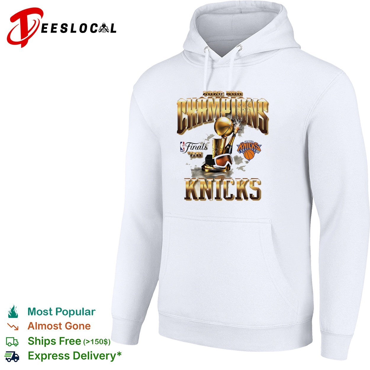 2026 NBA Champions New York Knicks Finals Celebration Trophy basketball shirt