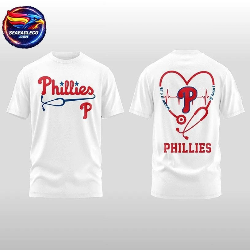 2026 Philadelphia Phillies Healthcare Appreciation Night Two Sided Shirt