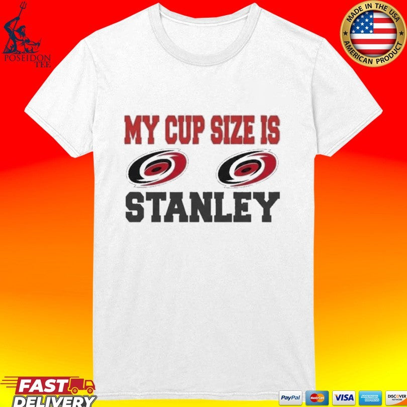 2026 Carolina Hurricanes My Cup Size Is Stanley T-shirt