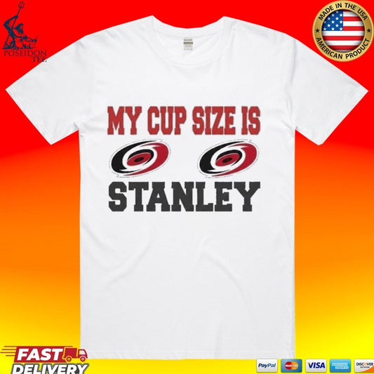2026 Carolina Hurricanes My Cup Size Is Stanley T-shirt