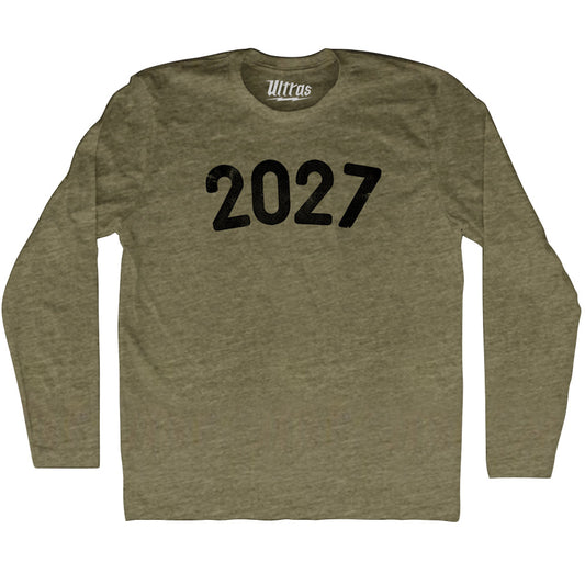 2027 Year Celebration Adult Tri-Blend Long Sleeve T-shirt