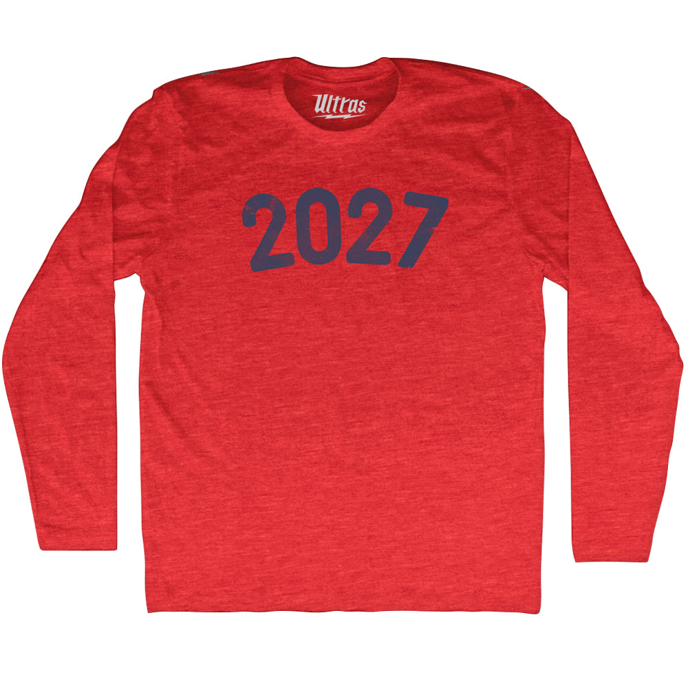 2027 Year Celebration Adult Tri-Blend Long Sleeve T-shirt Style001