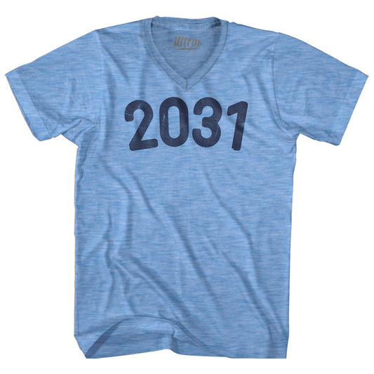 2031 Year Celebration Adult Tri-Blend V-neck T-shirt Style001