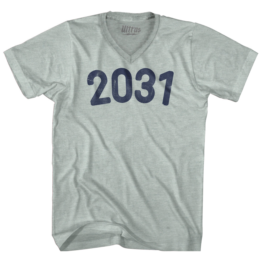 2031 Year Celebration Adult Tri-Blend V-neck T-shirt Style002