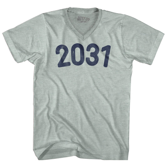 2031 Year Celebration Adult Tri-Blend V-neck T-shirt Style002