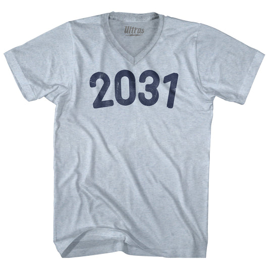 2031 Year Celebration Adult Tri-Blend V-neck T-shirt Style004