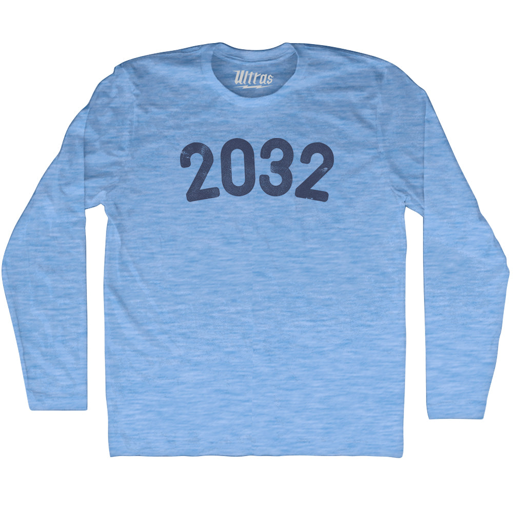 2032 Year Celebration Adult Tri-Blend Long Sleeve T-shirt Style004