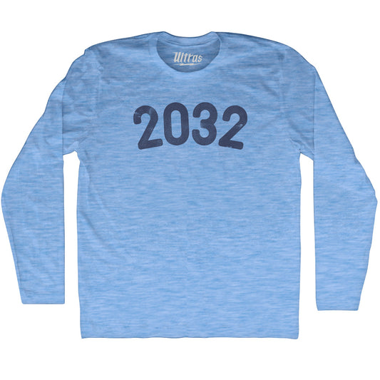 2032 Year Celebration Adult Tri-Blend Long Sleeve T-shirt Style004
