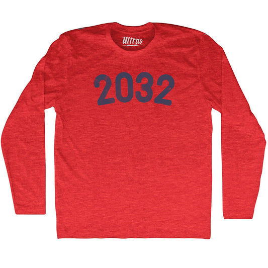 2032 Year Celebration Adult Tri-Blend Long Sleeve T-shirt Style001