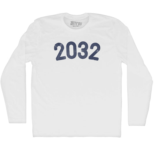 2032 Year Celebration Adult Cotton Long Sleeve T-shirt