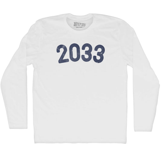 2033 Year Celebration Adult Cotton Long Sleeve T-shirt