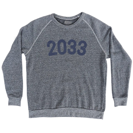 2033 Year Celebration Adult Tri-Blend Sweatshirt Style003