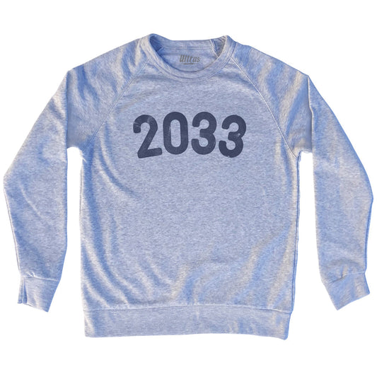 2033 Year Celebration Adult Tri-Blend Sweatshirt