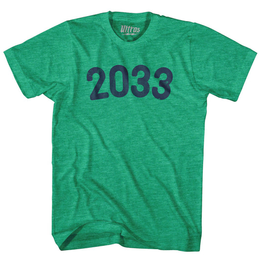 2033 Year Celebration Adult Tri-Blend T-shirt Style001