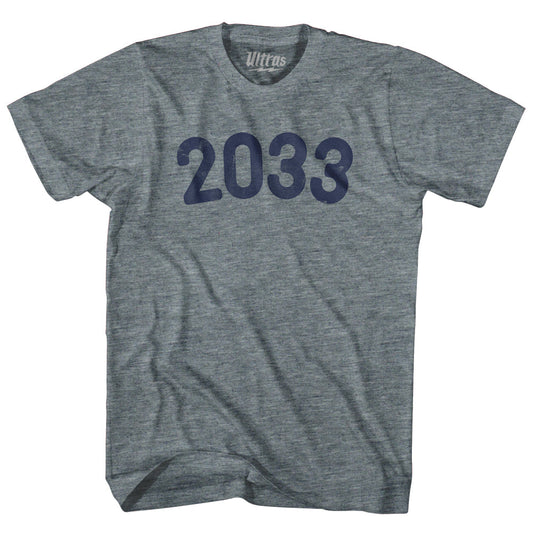 2033 Year Celebration Womens Tri-Blend Junior Cut T-Shirt