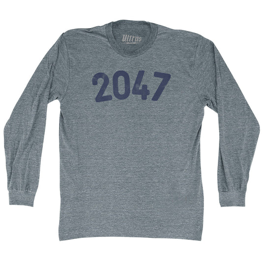 2047 Year Celebration Adult Tri-Blend Long Sleeve T-shirt Style002