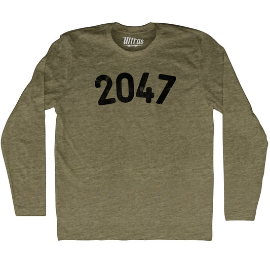 2047 Year Celebration Adult Tri-Blend Long Sleeve T-shirt