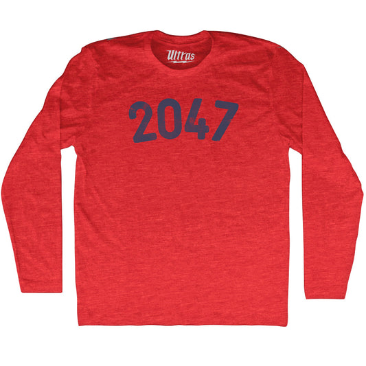 2047 Year Celebration Adult Tri-Blend Long Sleeve T-shirt Style001