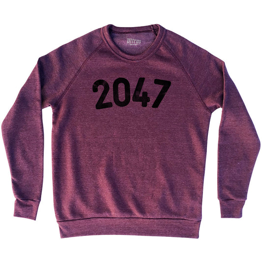 2047 Year Celebration Adult Tri-Blend Sweatshirt Style002